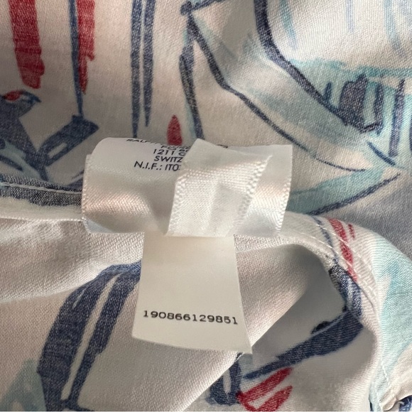 Chaps Button-down Shirt with 3/4 Sleeves. - Picture 10 of 12